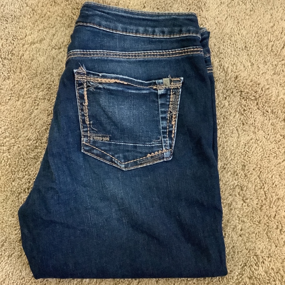 Silver Avery Straight Leg Jeans